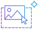 Icon of an image being drag and dropped Icon of an image being drag and dropped