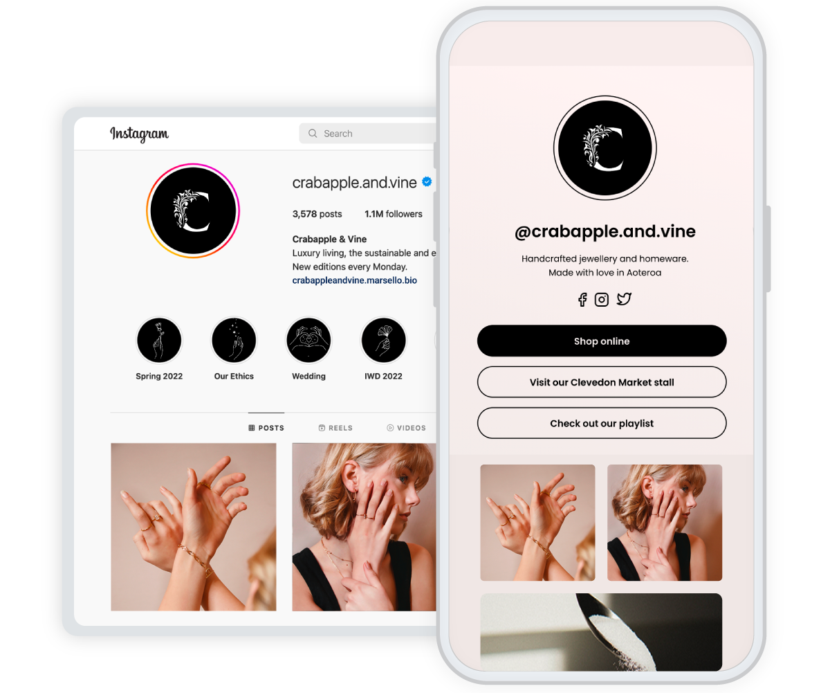 Instagram-Bio