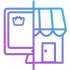 Icon-of-in-store-and-online-business-locations-representing-omnichannel-marketing-solution Icon-of-in-store-and-online-business-locations-representing-omnichannel-marketing-solution