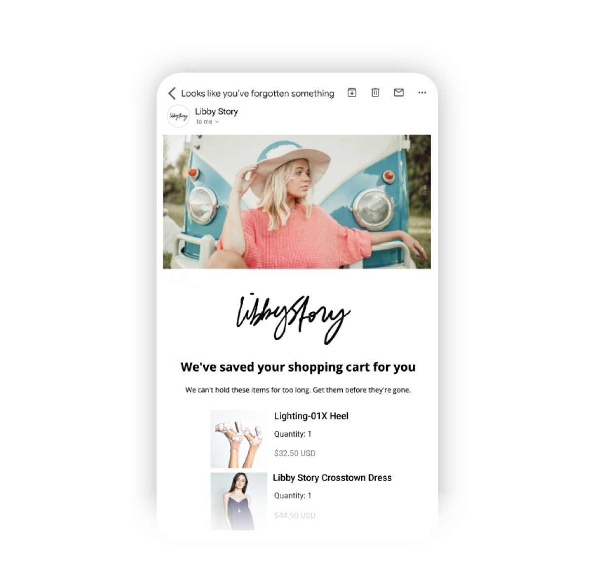 Libby-Story-Product-Recommendations-Email-Automation