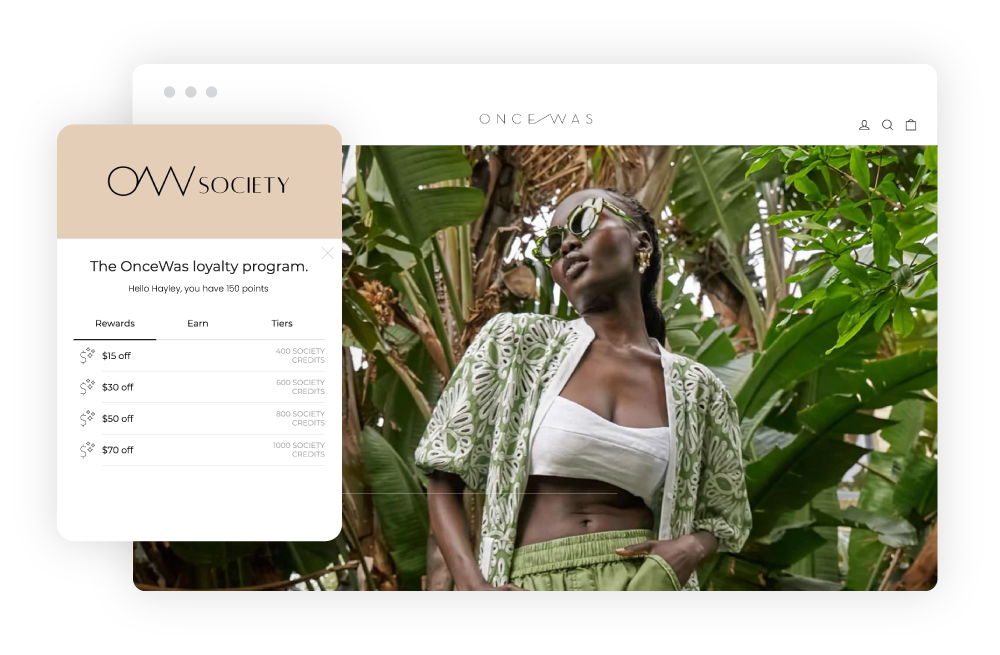 Marsello customer OnceWas' Loyalty-Program