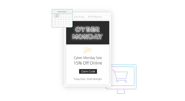 Cyber Monday Email infographic