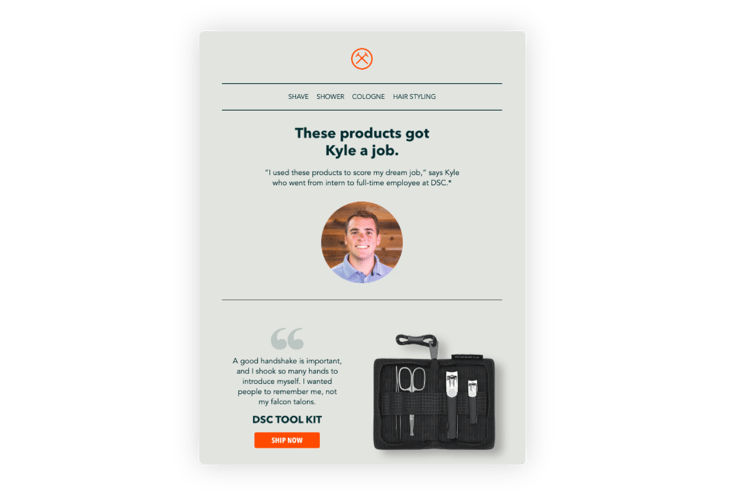 Dollar Shave Clubs Staff Picks email