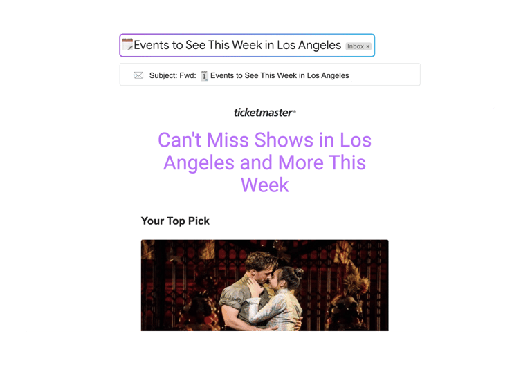 Ticketmaster segments their customers by location