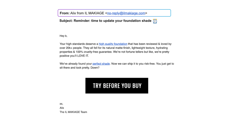 Alix rfom Il Makiage Email
