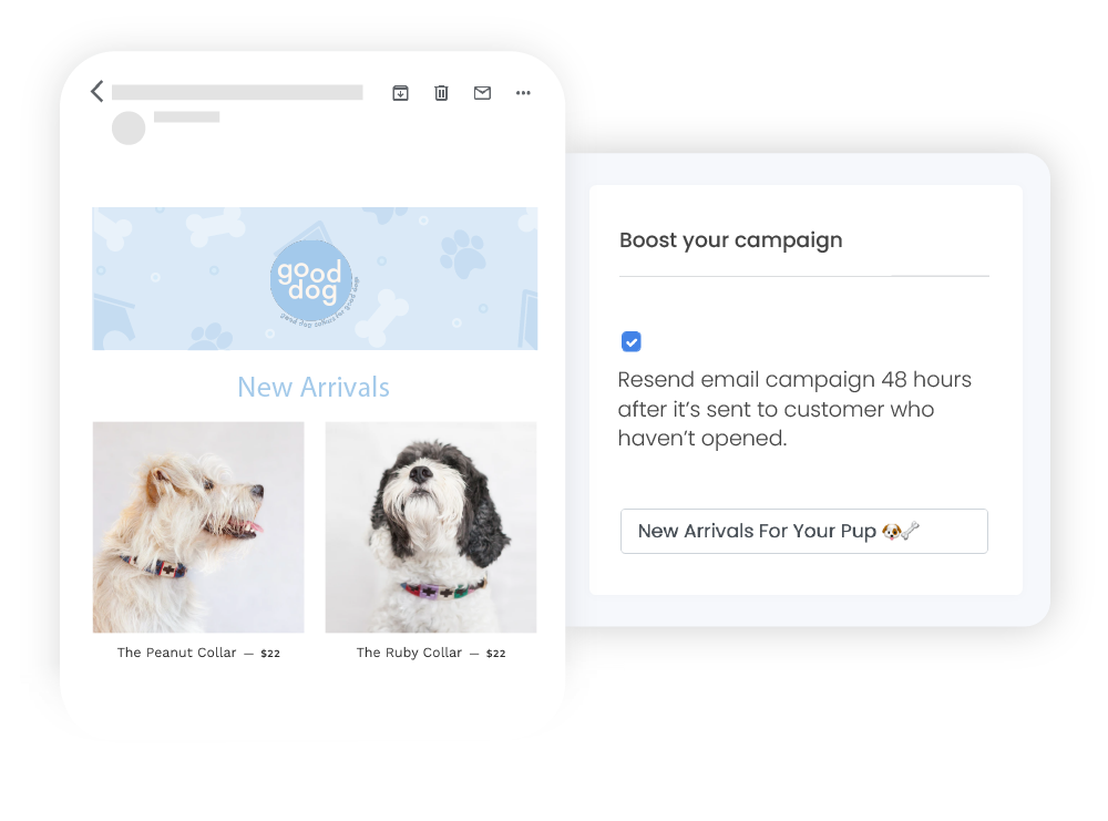 Resend emails to customers who haven't opened, using a new subject line Resend emails to customers who haven't opened, using a new subject line