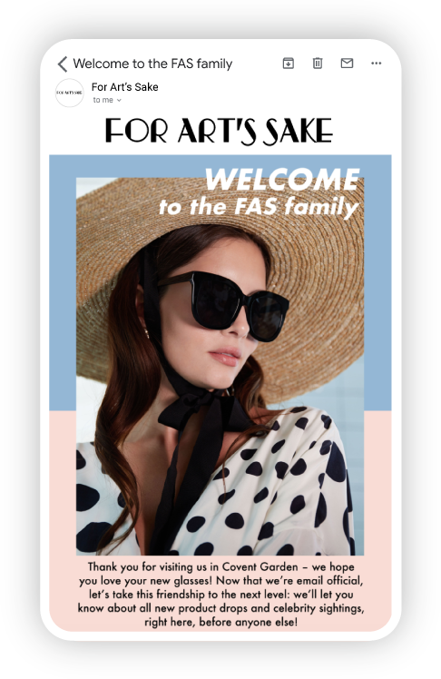 Encourage new customers to shop again Encourage new customers to shop again