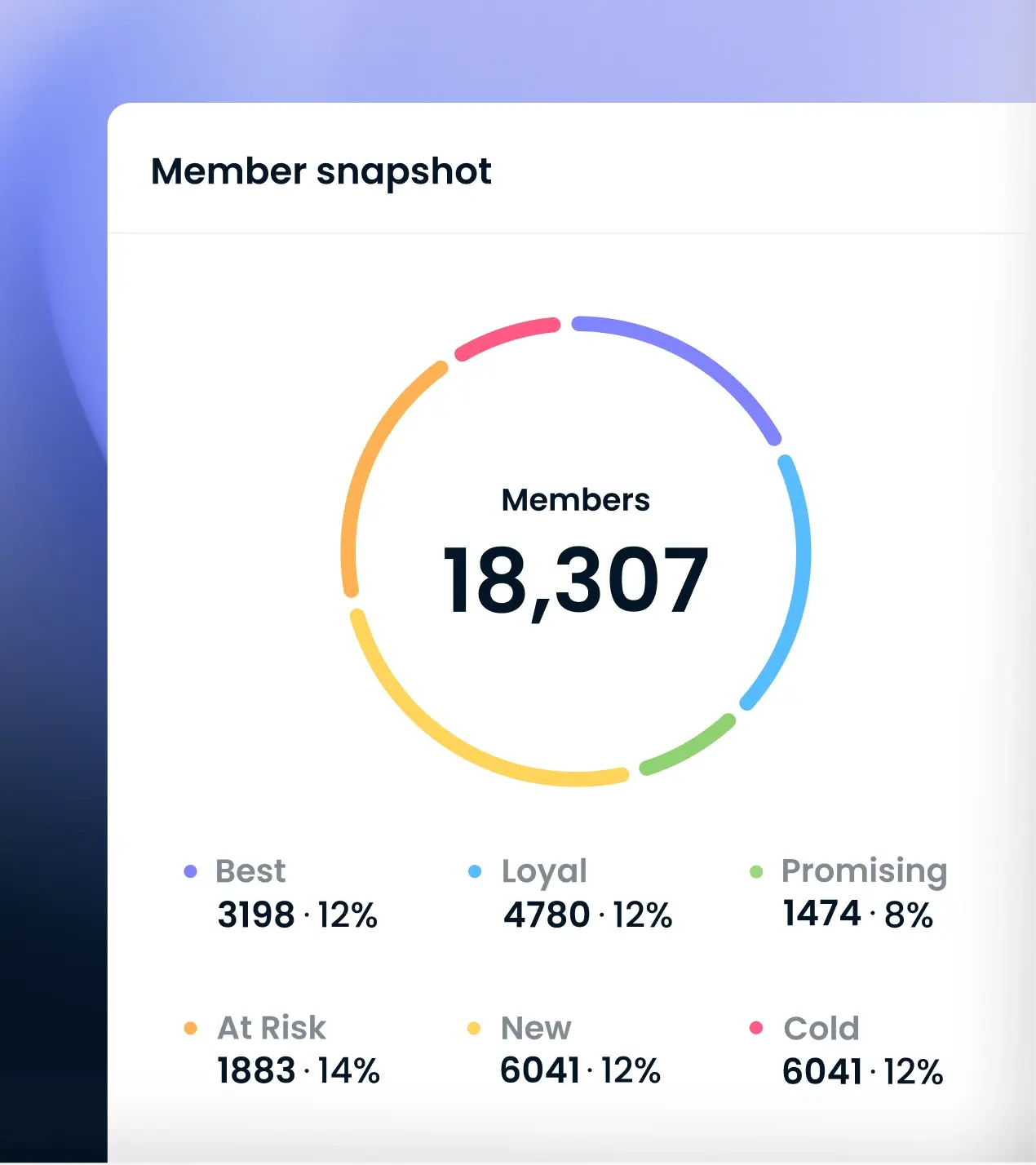 Loyalty program memebr snapshot data
