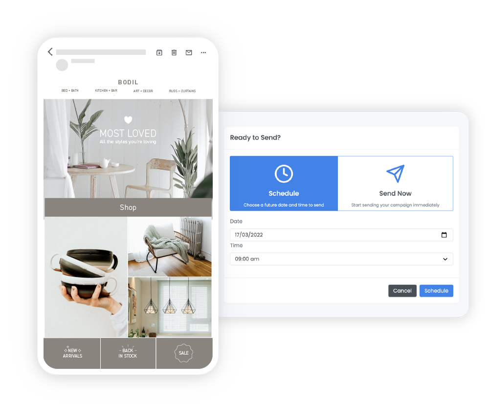 Segment your campaign audiences and schedule send ahead of time Segment your campaign audiences and schedule send ahead of time